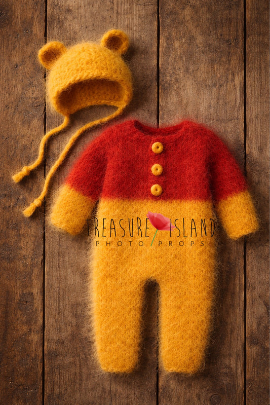 KNITTED BEAR SET (Romper & Hat) – BEE COLLECTION