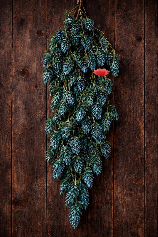 Petrol Botanical Hanging Garland 150 cm – Luxury Cascading Photography Installation