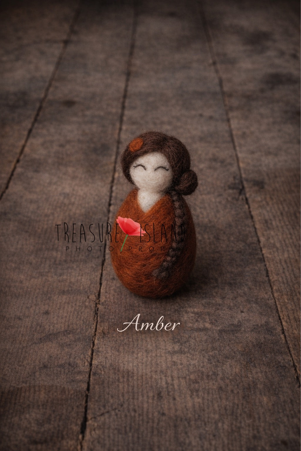 Heirloom Baby Doll Collection – Hand-Felted Swaddled Mini Dolls for Newborn Photography