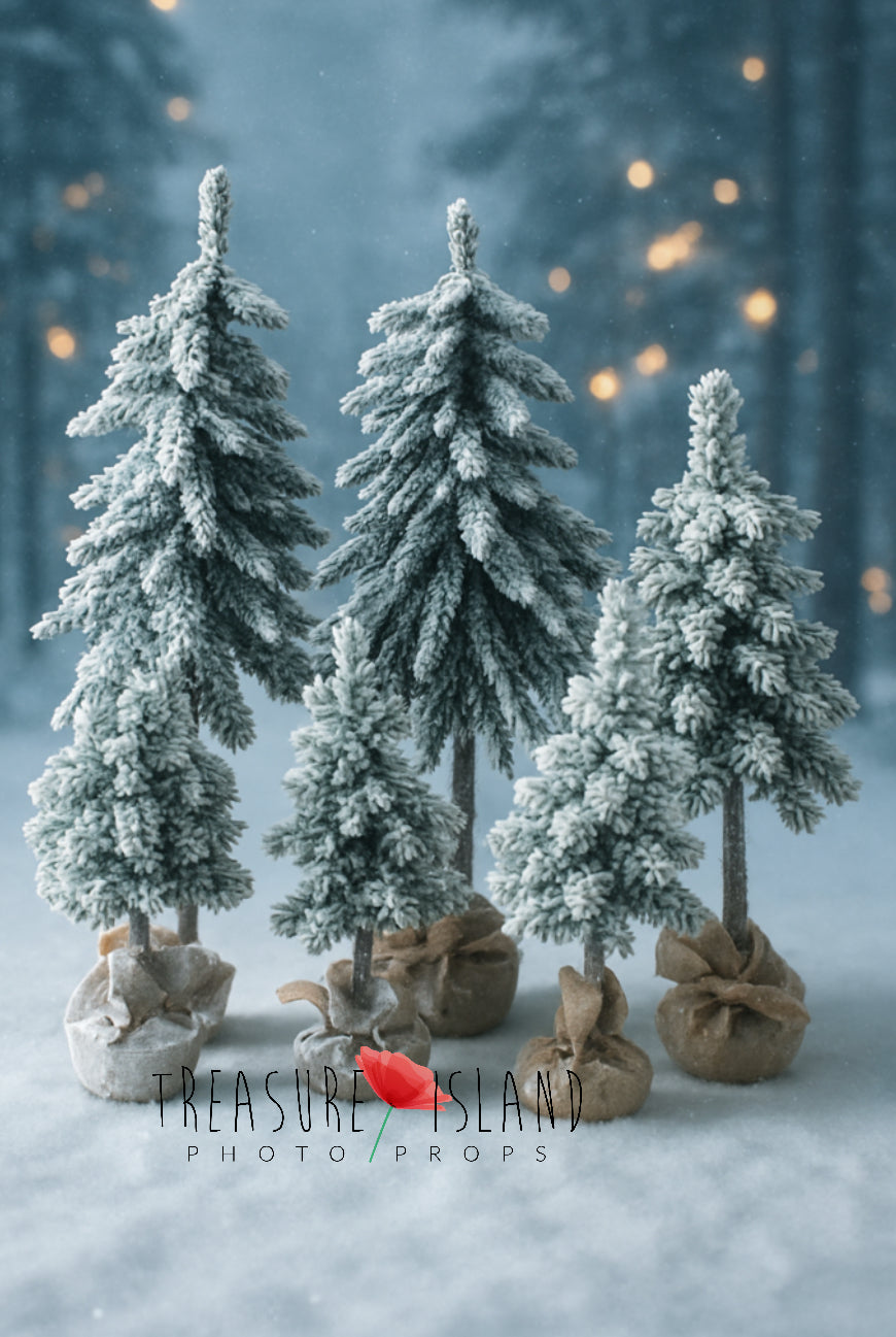 クリスマスツリー - 雪が降る緑のモデル ✨3サイズ✨
