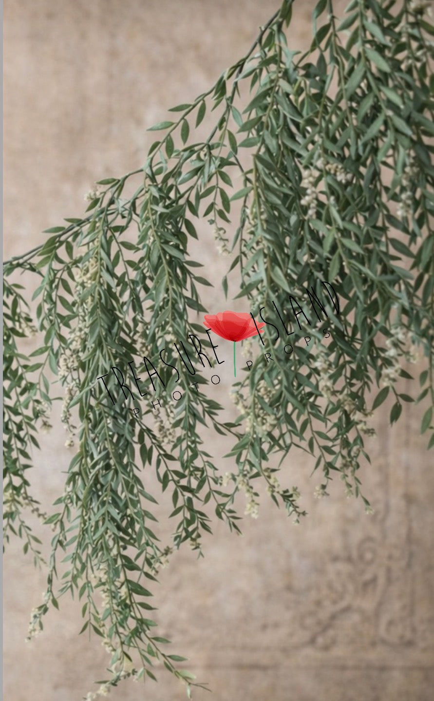 BOHO ガーランド 葉っぱ オーバーハング BOHO グリーン 150 cm または 180 cm モデル 1