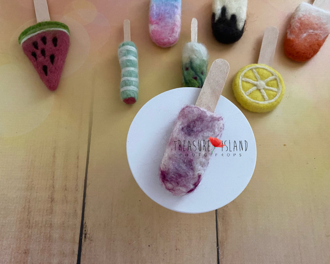 🍨FELTED ICE LOLLY🍨 ICE CREAM🍉watermelon🍋lemon🍇 grape with raspberry🌵cactus🍊milk with orange🍫vanilla with chocolate✨bubble gum✨blackberry🍨