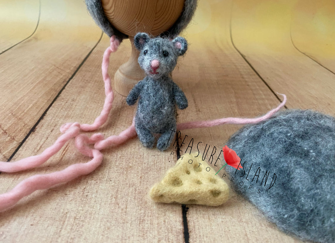 MOUSE SET felt animals ✨ felt animal NEEDLE animal NEEDLE animals