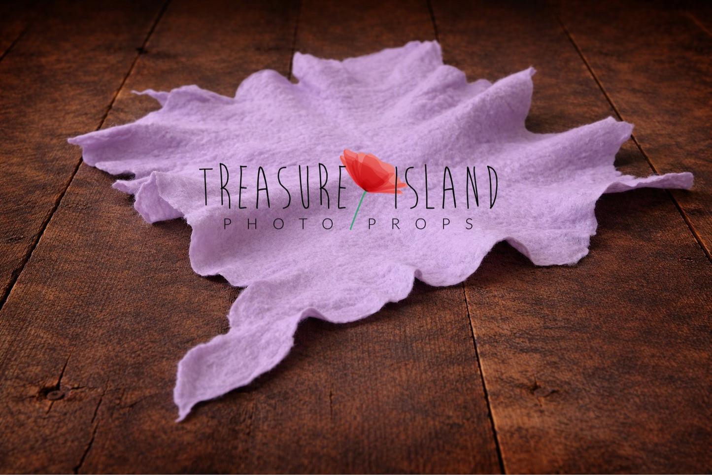 Hand-Felted Wool Blanket - Organic Shape Collection - photo props