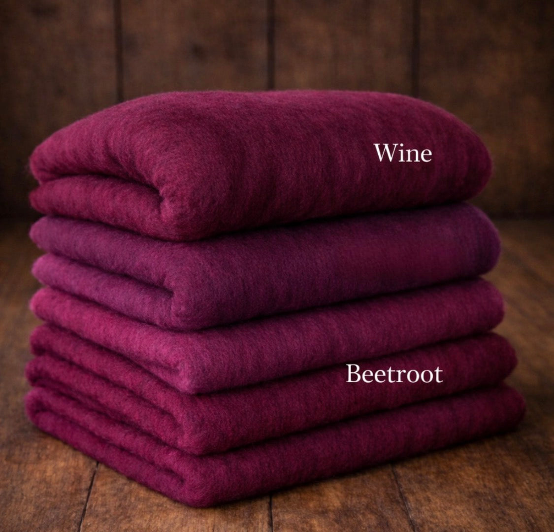 Classic Blankets – Handmade Felted Baby Blankets - Photo Props - 69 colours