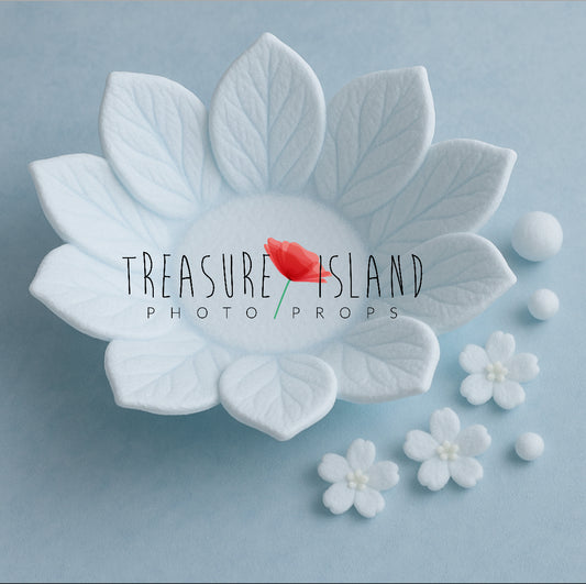 Snow Blossom Bowl – “Frosted Sakura” - Crystal Collection