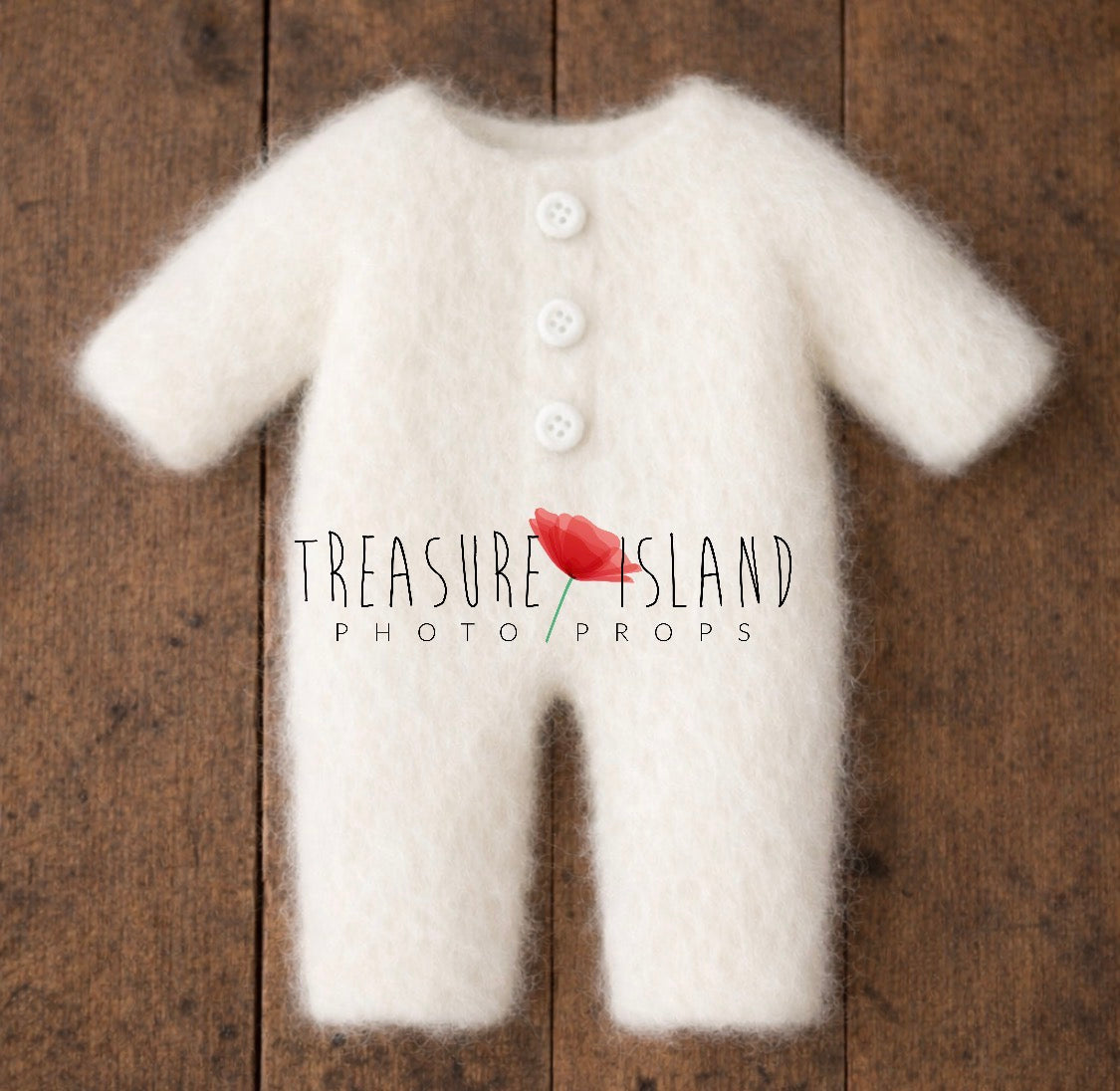 Polar Bear Romper  -  Handmade Winter Outfit - Ice Land Collection