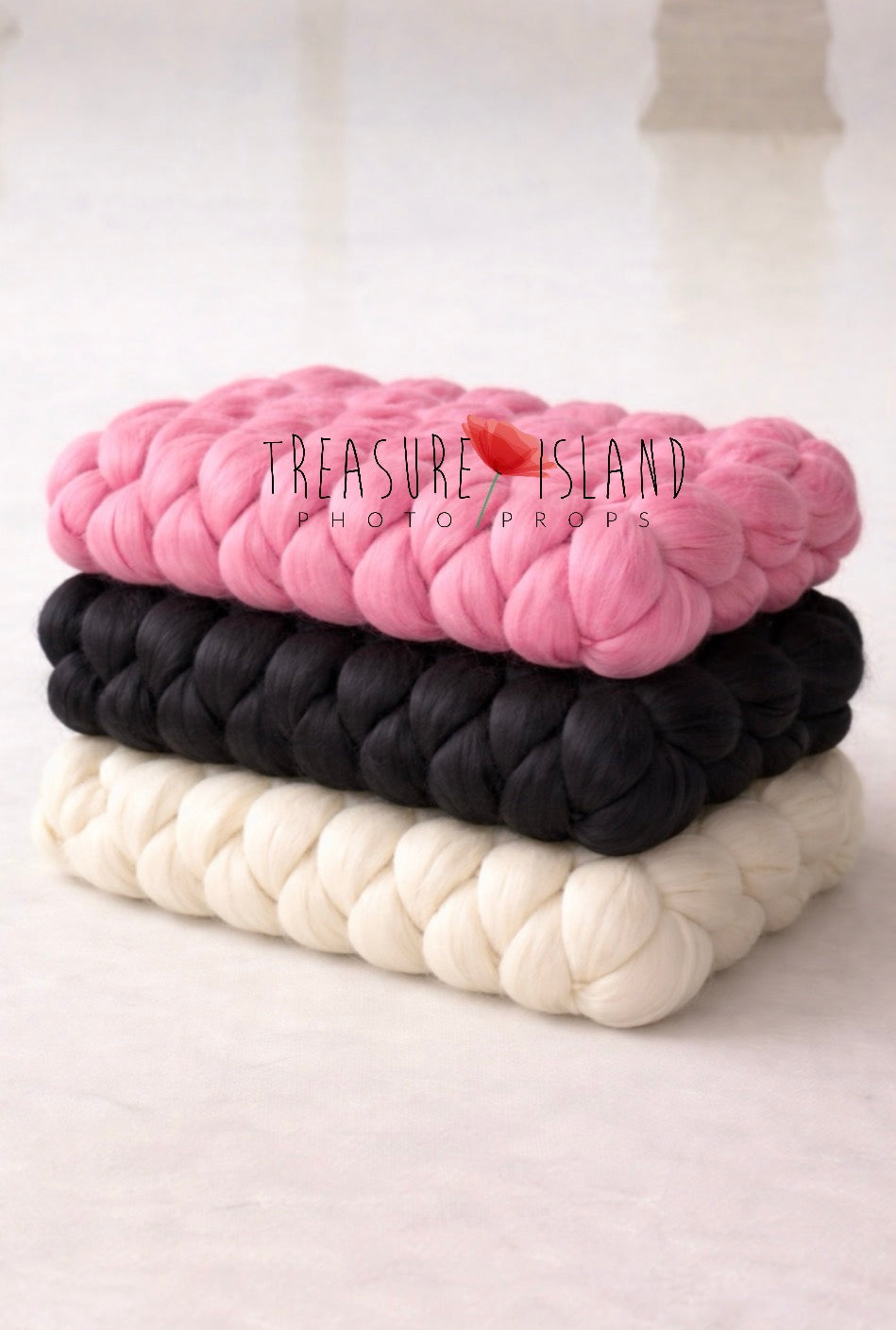 LUXURY Marshmallow Merino Blanket – PRINCESS Collection | Handmade Newborn Photography Prop