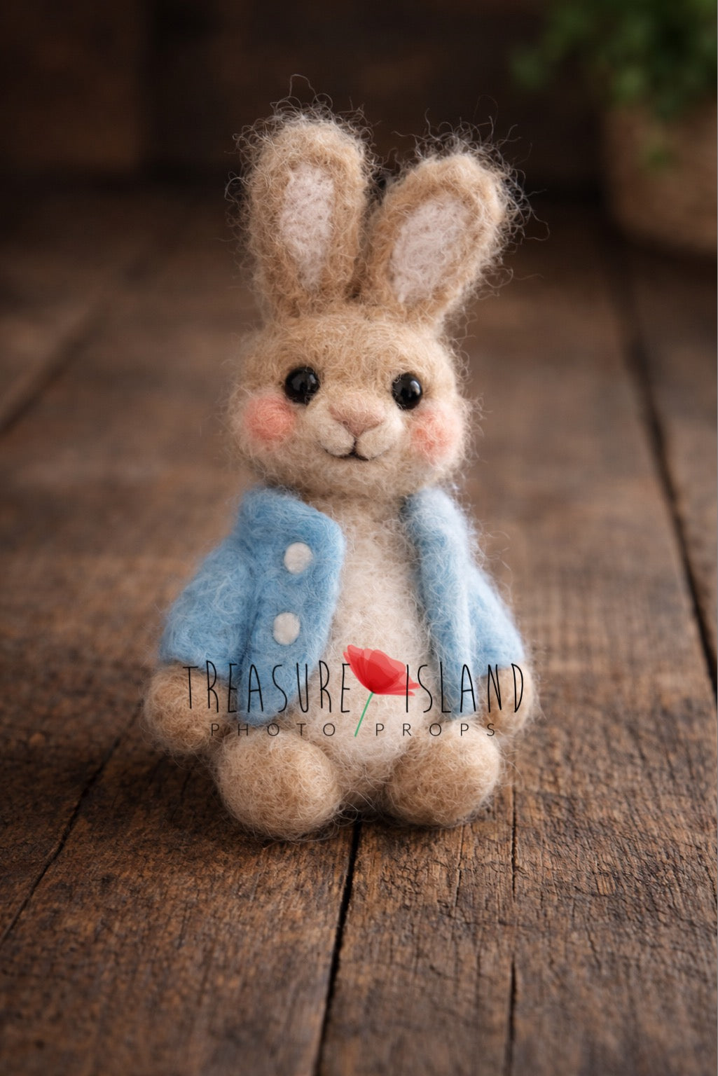 Meadow Tale Bunny – Hand-Felted Storybook Rabbit for Newborn Photography