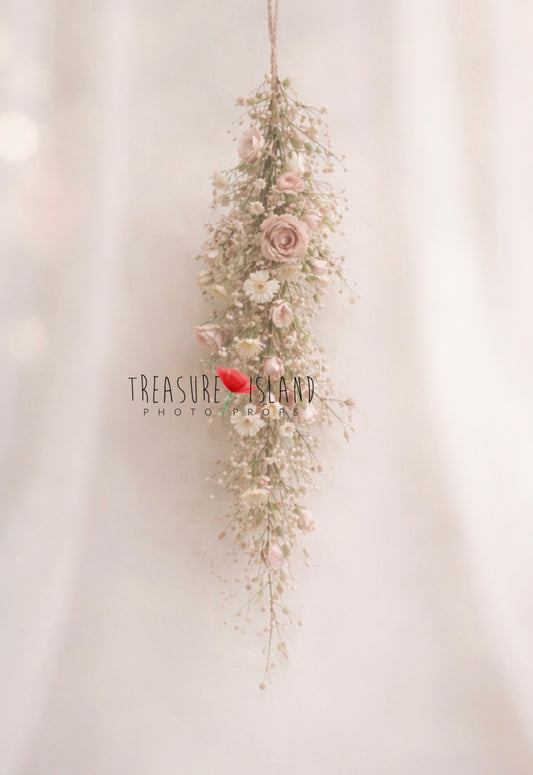 Romantic Meadow Floral Garland – Handmade Photography Prop | French Style Decor