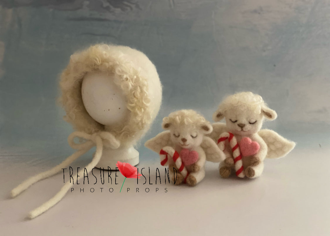Felted Christmas Sheep Angel Set – Christmas Sheep Collection