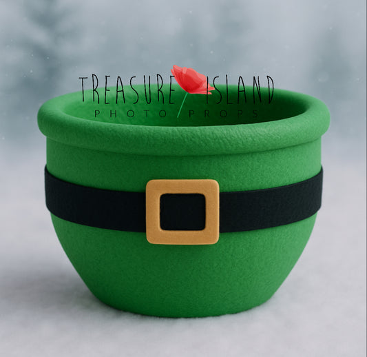 Styrofoam Christmas Bowl – ELF Style with Felt Belt