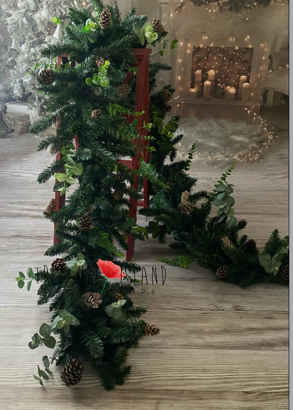 CHRISTMAS GARLAND with eucalyptus