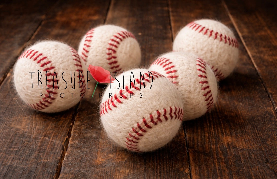 Luxury Baseball Ball – Hand Felted Premium Photography Prop