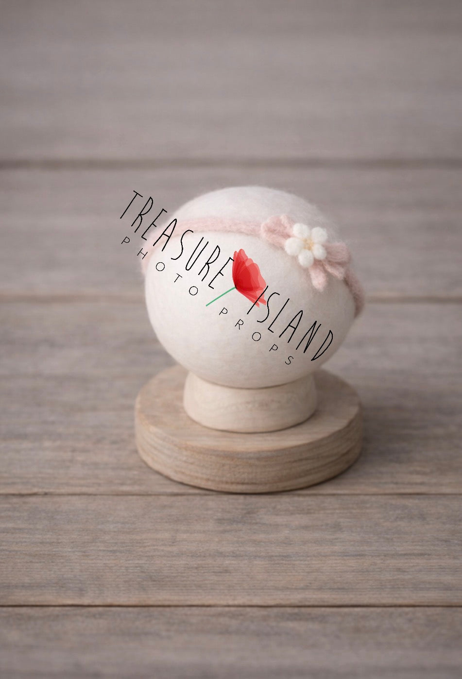 Little Ballerina Headband – Hand-Felted Newborn Photography Prop