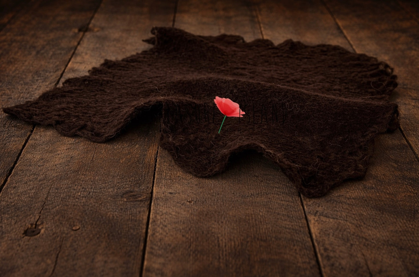 Hand-Felted Wool Blanket - Organic Shape Collection - photo props