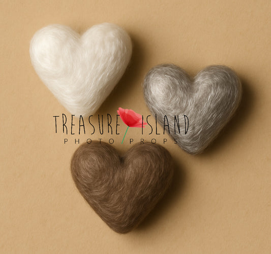 Felted  Glitter Hearts Collection – LUXE Shine Edition