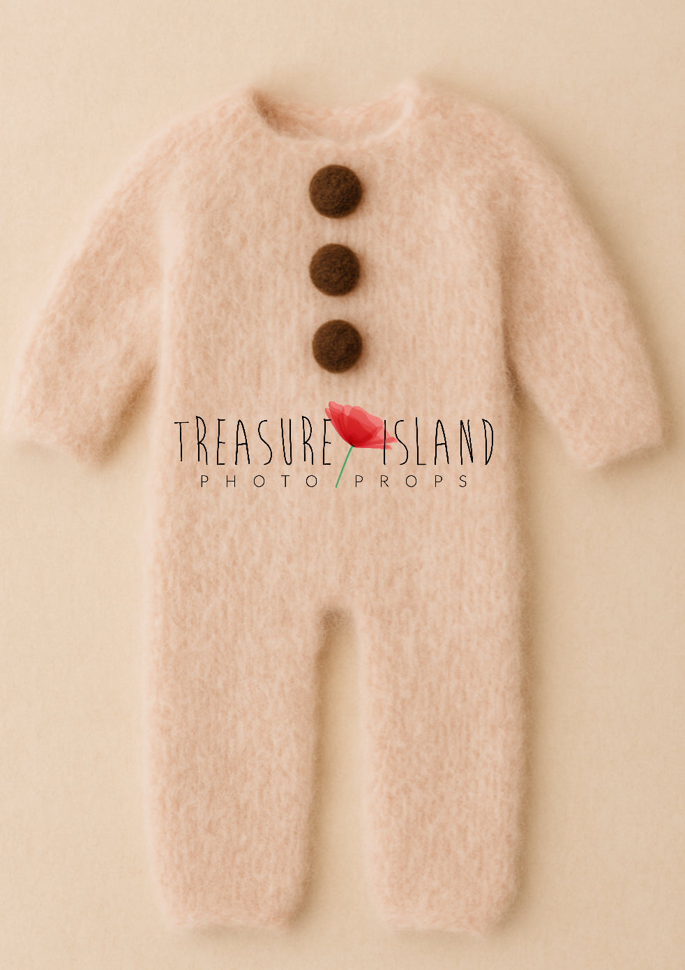 Delicate Handmade Romper – Powder Pink