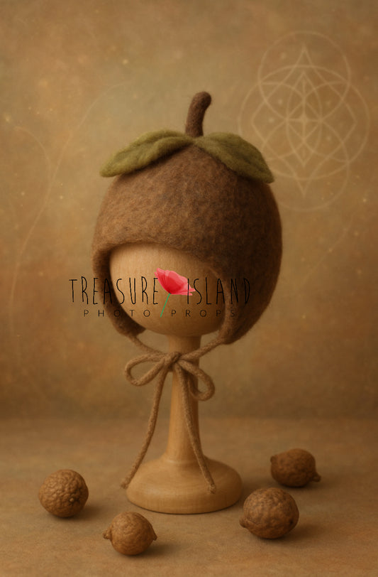Felt Hazelnut Bonnet