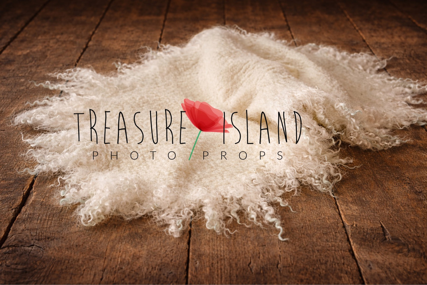 Hand-Felted Newborn Wrap with Natural Curly Locks - Newborn Photo Props