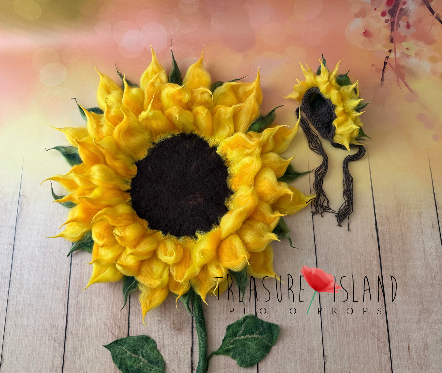 🌻SONNENBLUMEN-SET🌻SONNENBLUMEN-Decke 🌻SONNENBLUMEN-Haube 🌻