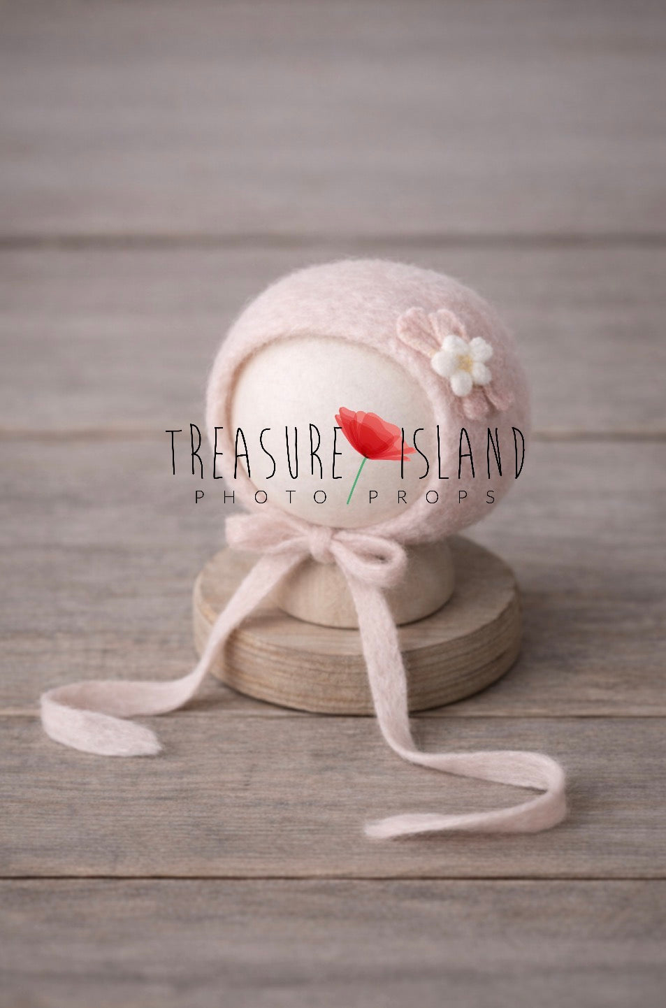 Little Ballerina Bonnet – Hand-Felted Newborn Photography Prop