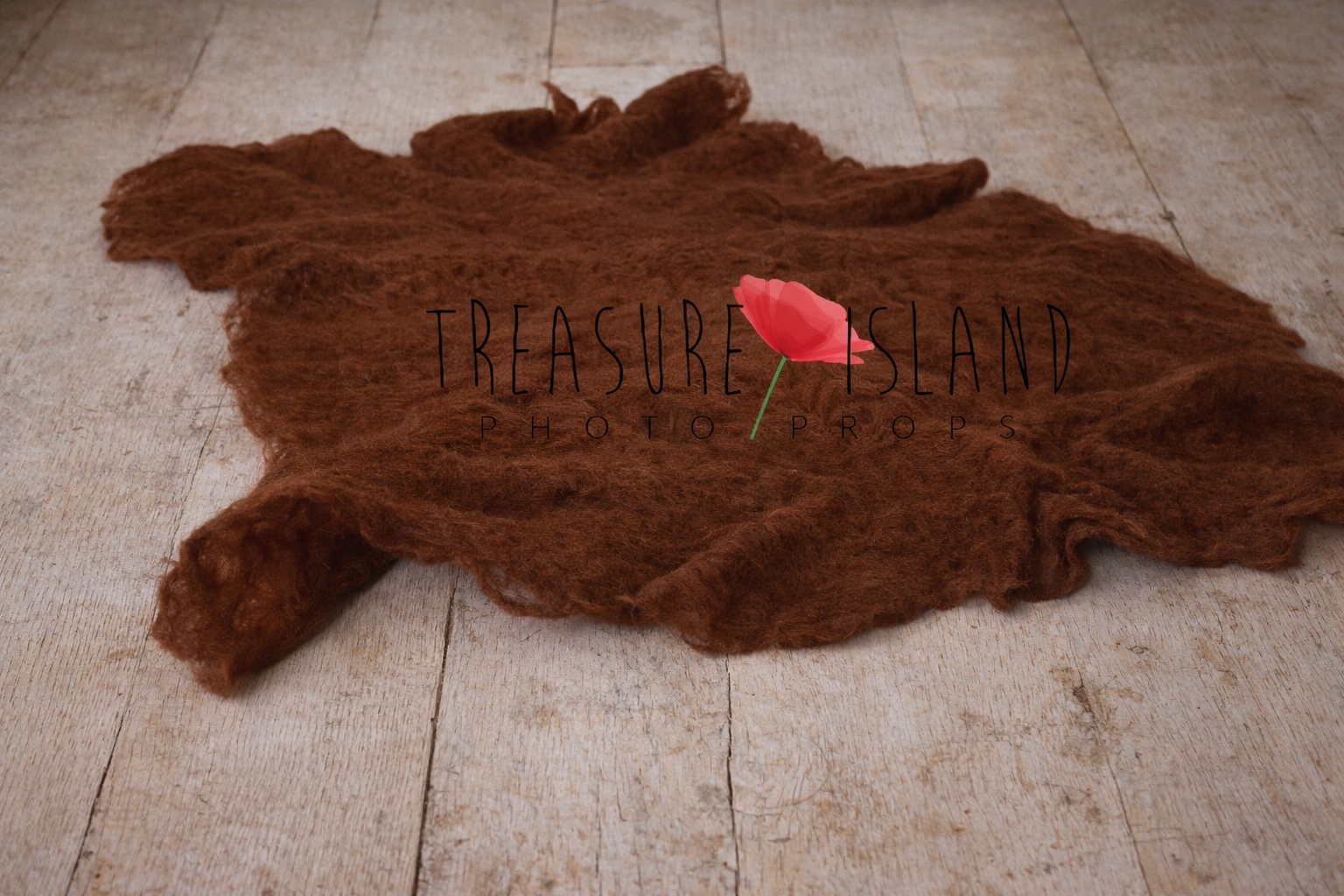 Hand-Felted wool blanket - organic in rust copper colour - photo props - safari theme 