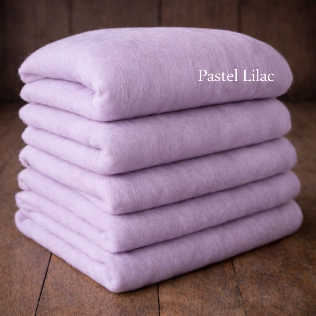 Classic Blankets – Handmade Felted Baby Blankets - Photo Props - 69 colours
