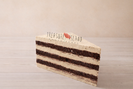 “Giant chocolate biscuit cake slice styrofoam prop for cake smash and newborn photography