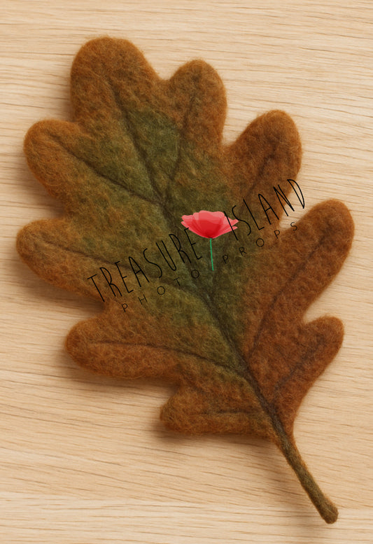 Felted Oak Leaf – Autumn Photo Prop