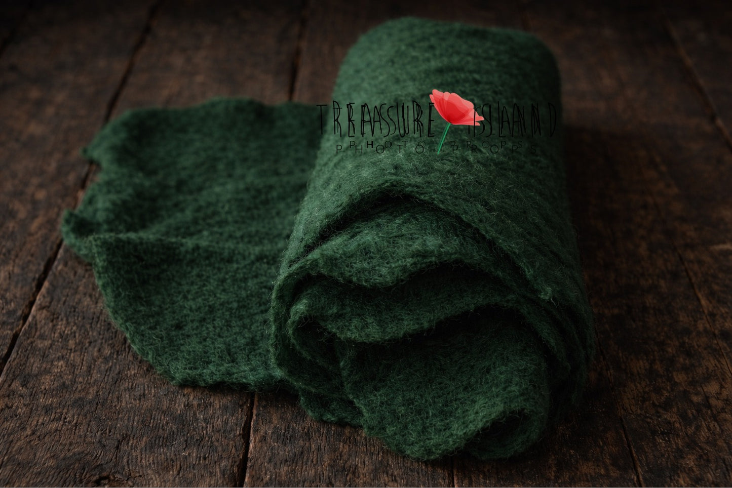 Hand-Felted Wool Blanket - Organic Shape Collection - photo props