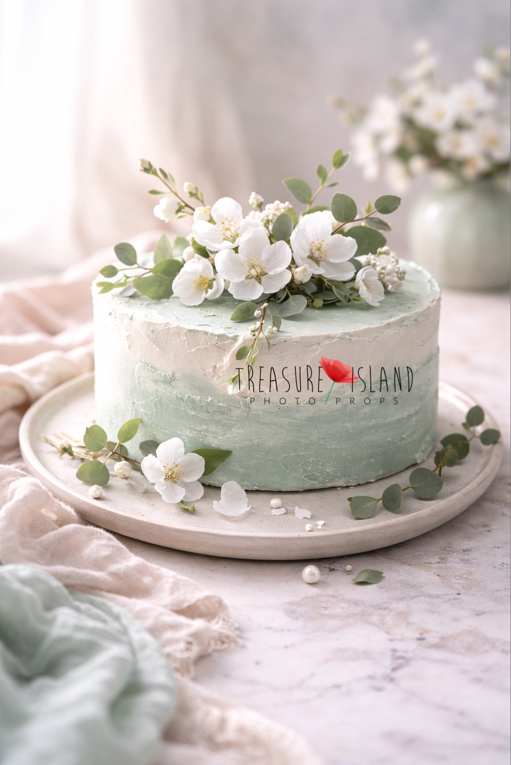 Mint Blossom Edition – Structural Cake Smash Cake Photo Props