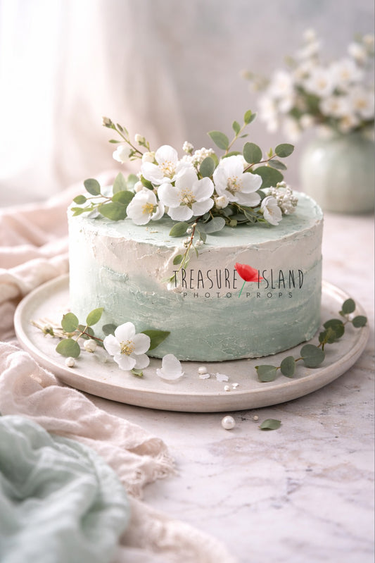 Mint Blossom Edition – Structural Cake Smash Cake Photo Props
