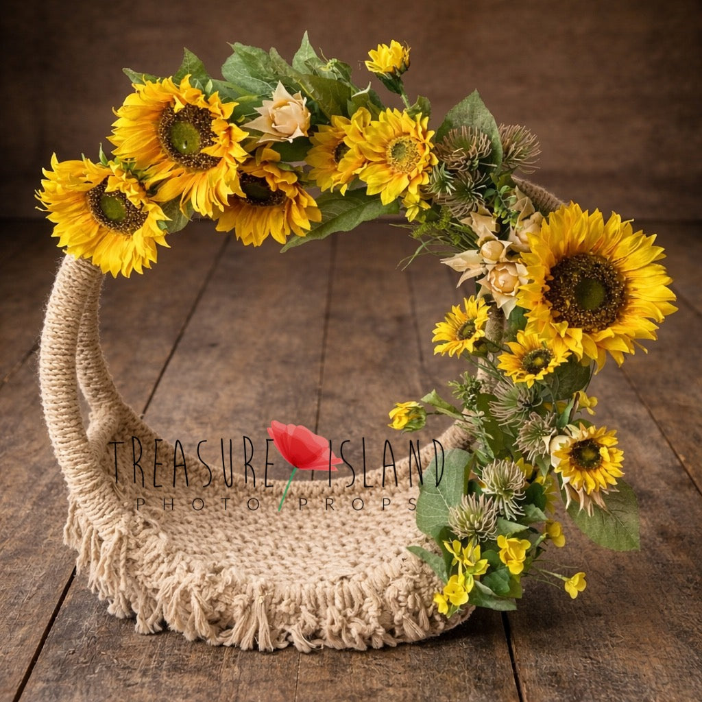 Sunflower Dream Catcher – Newborn Photography Prop