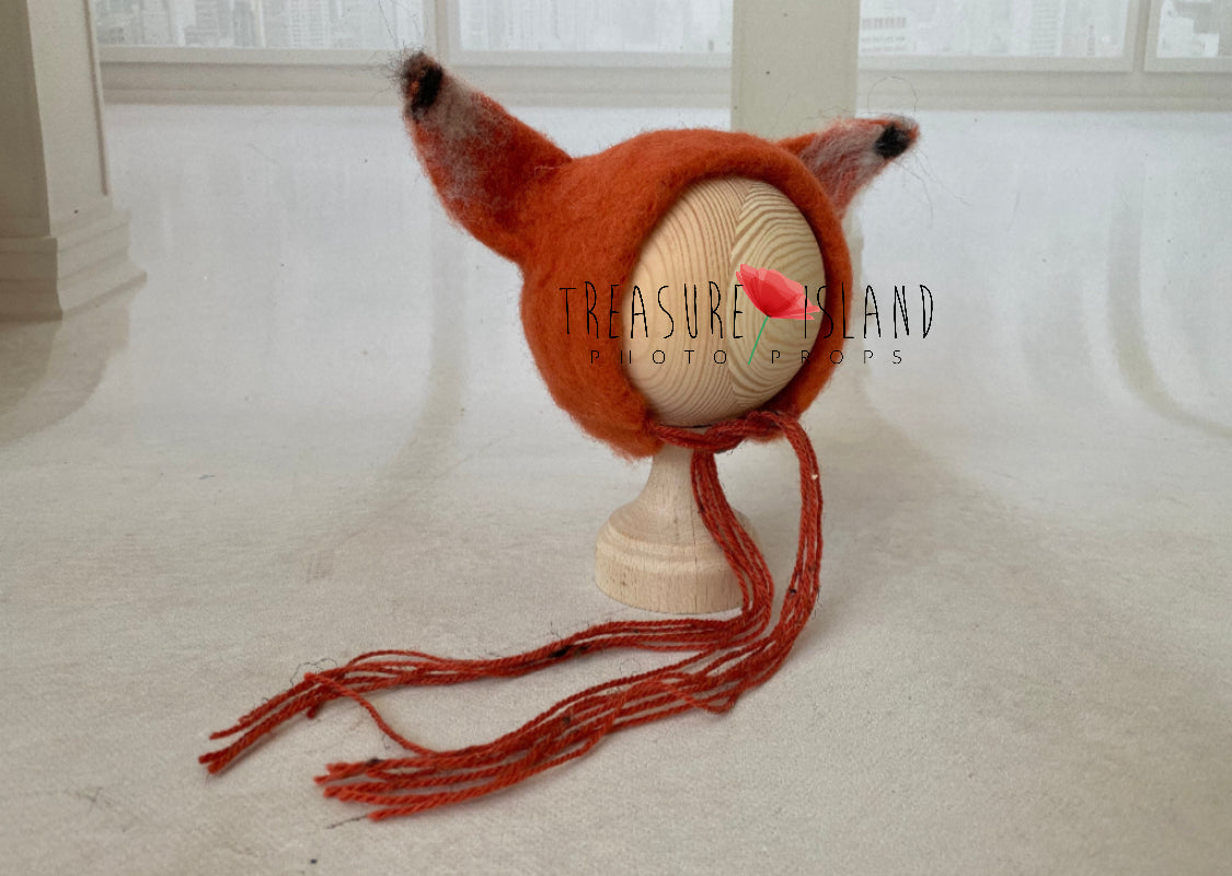 FOX SET - model 2  FOX HAT +FOX felt animals felt animal NEEDLE animal NEEDLE animals ✨AUTUMN PROPS