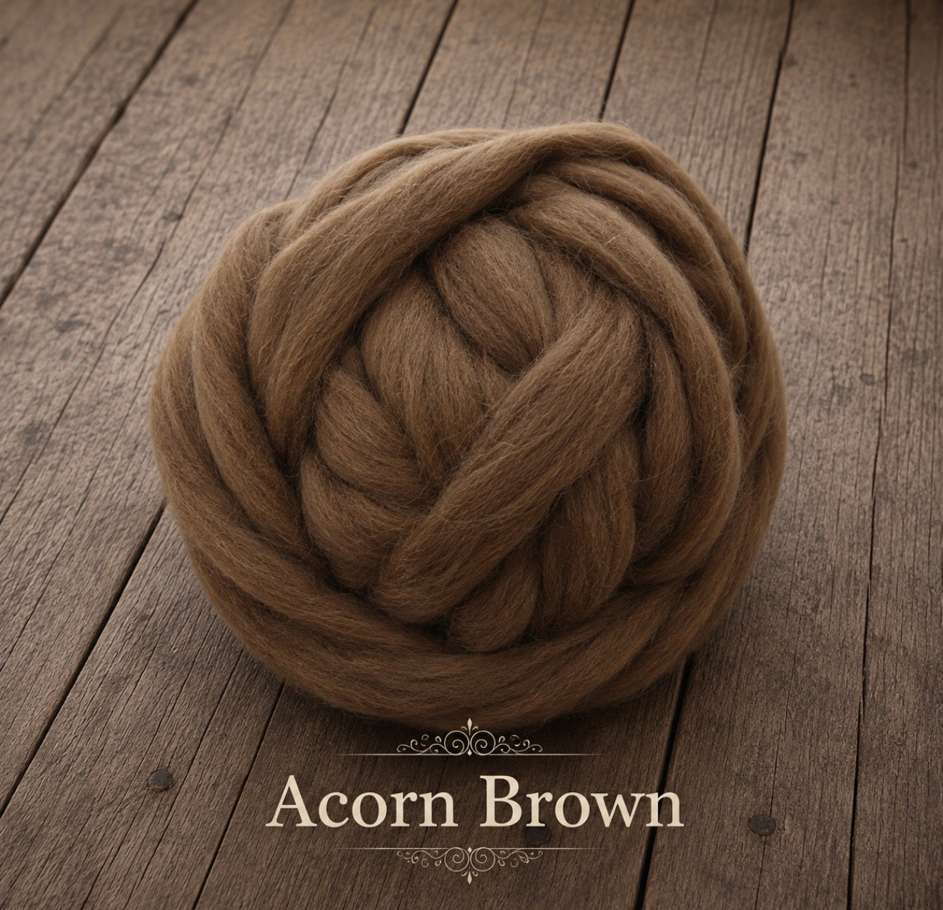 Acorn Brown felted wool wrap color sample for newborn photography