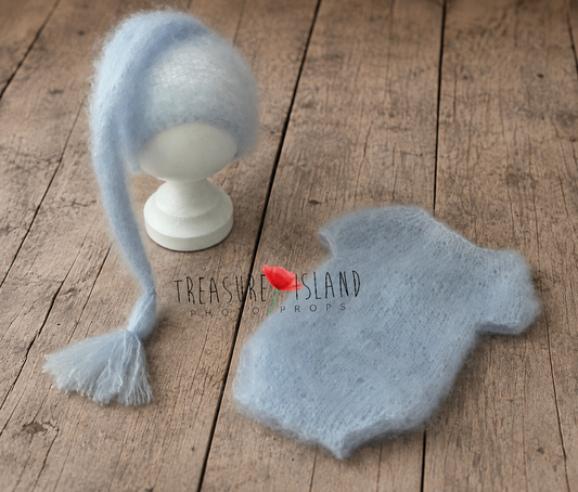 KNITTED BODY with pixie hat - knitted outfit