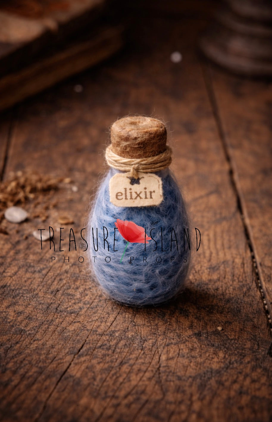 Wizard Elixir – Felted Potion Prop | Handmade Wizard Photography Accessory