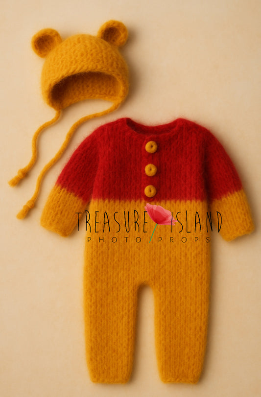 KNITTED BEAR SET (Romper & Hat) – BEE COLLECTION