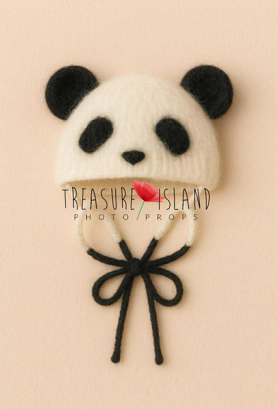 KNITTED PANDA SET – romper & hat - Knitted outfit