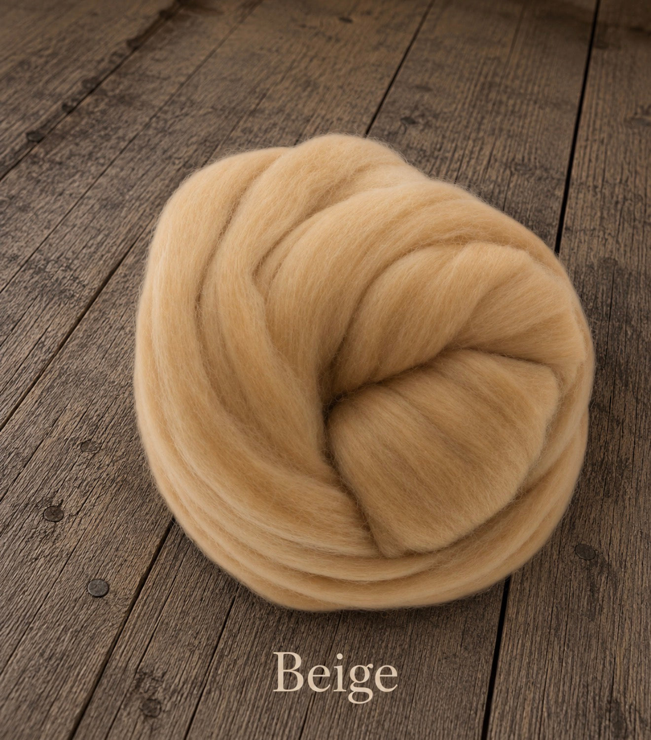 Beige felted wool wrap color sample for newborn photography