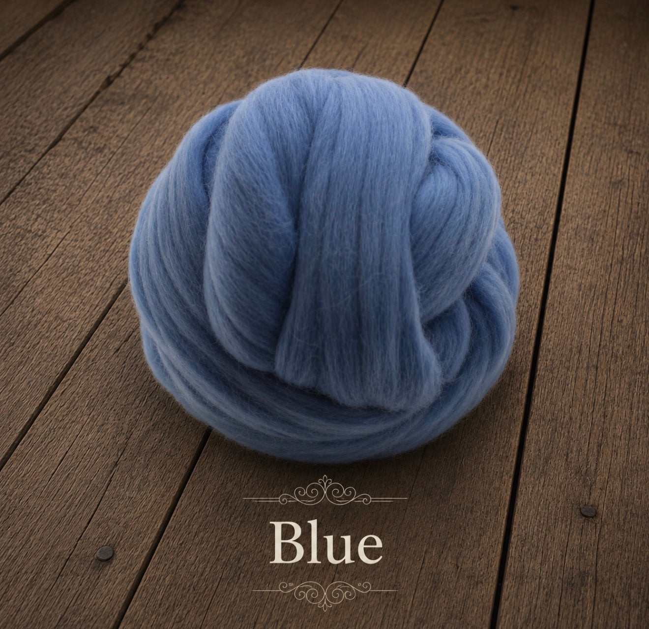 Blue felted wool wrap color sample for newborn photography