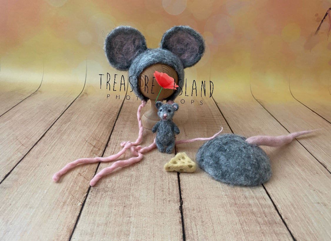 MOUSE SET felt animals ✨ felt animal NEEDLE animal NEEDLE animals