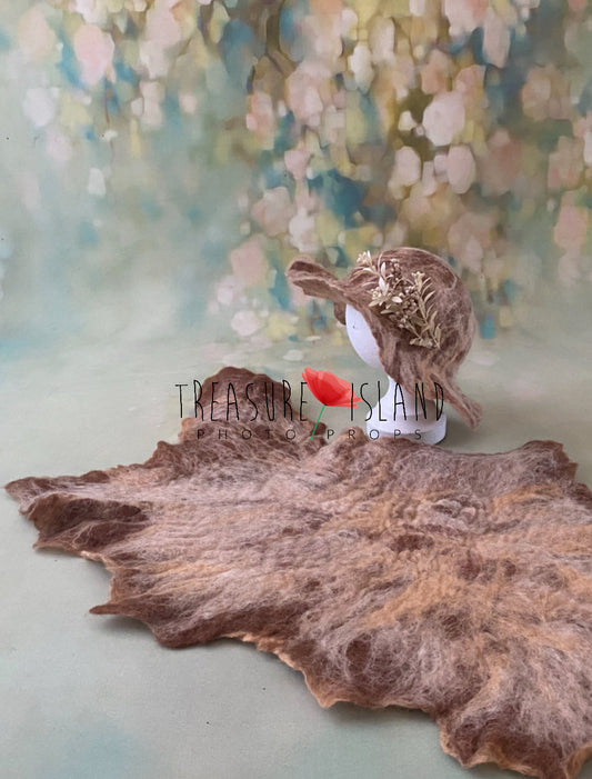 ✨Luxury felted SET✨hat & blanket✨3 sizes to choose from ✨