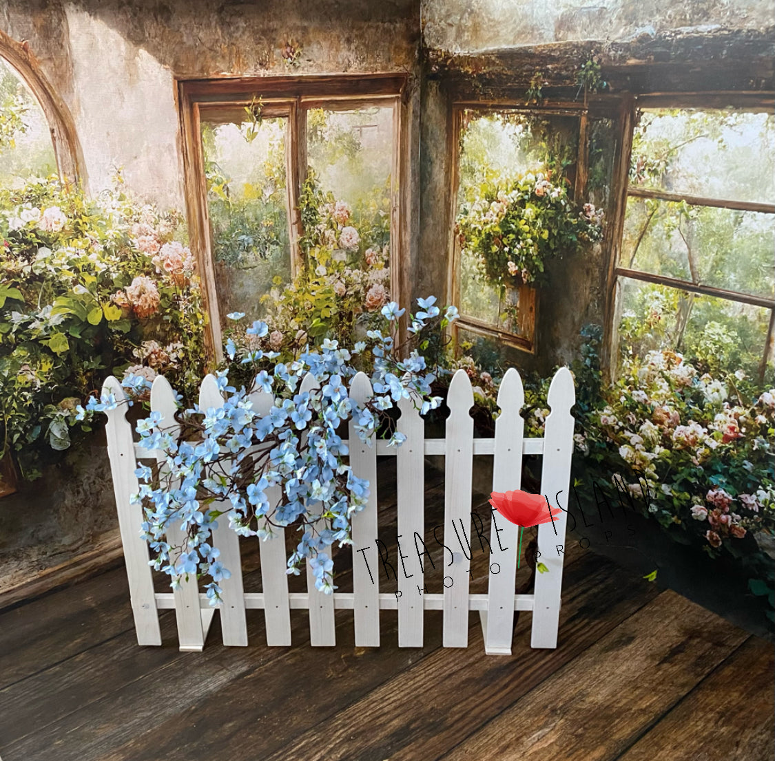 ✨ Blooming SPRING branch in blue ✨flower garland