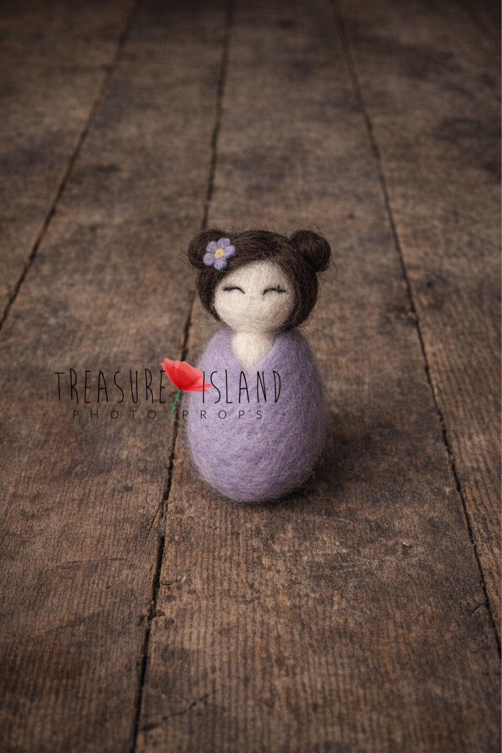 Heirloom Baby Doll Collection – Hand-Felted Swaddled Mini Dolls for Newborn Photography
