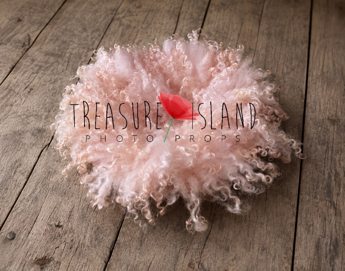 Luxury Curly Blanket Soft Pink