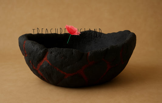 Volcanic Bowl with Lava Effect  - LUXURY DRAGON COLLECTION