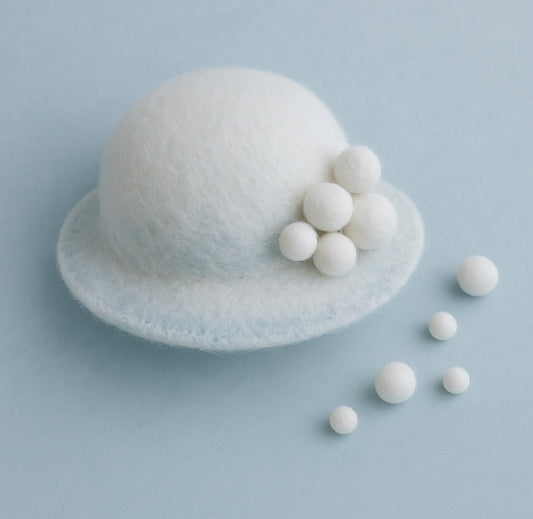 LUXURY Snow  Ball  Hat - Crystal Collection