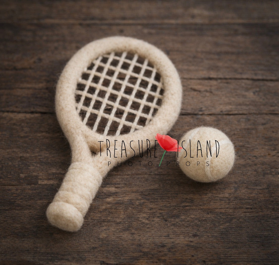 Little Champion – Hand-Felted Newborn Tennis Set